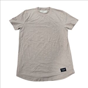 Abercrombie & Fitch Men's Beige T-Shirt Size Medium